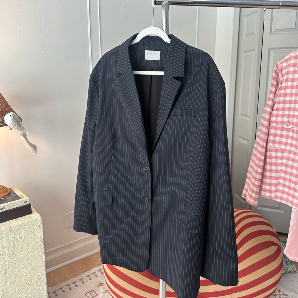 modern citizen blazer pinstripe